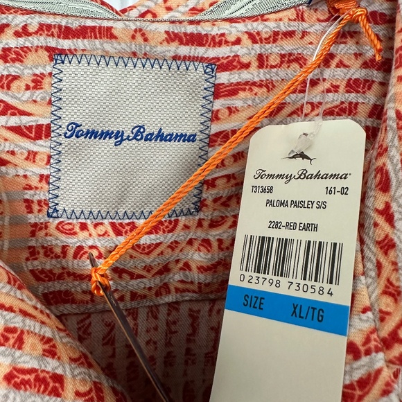 NWT Tommy Bahama Silk Men's Shirt! - Picture 4 of 5